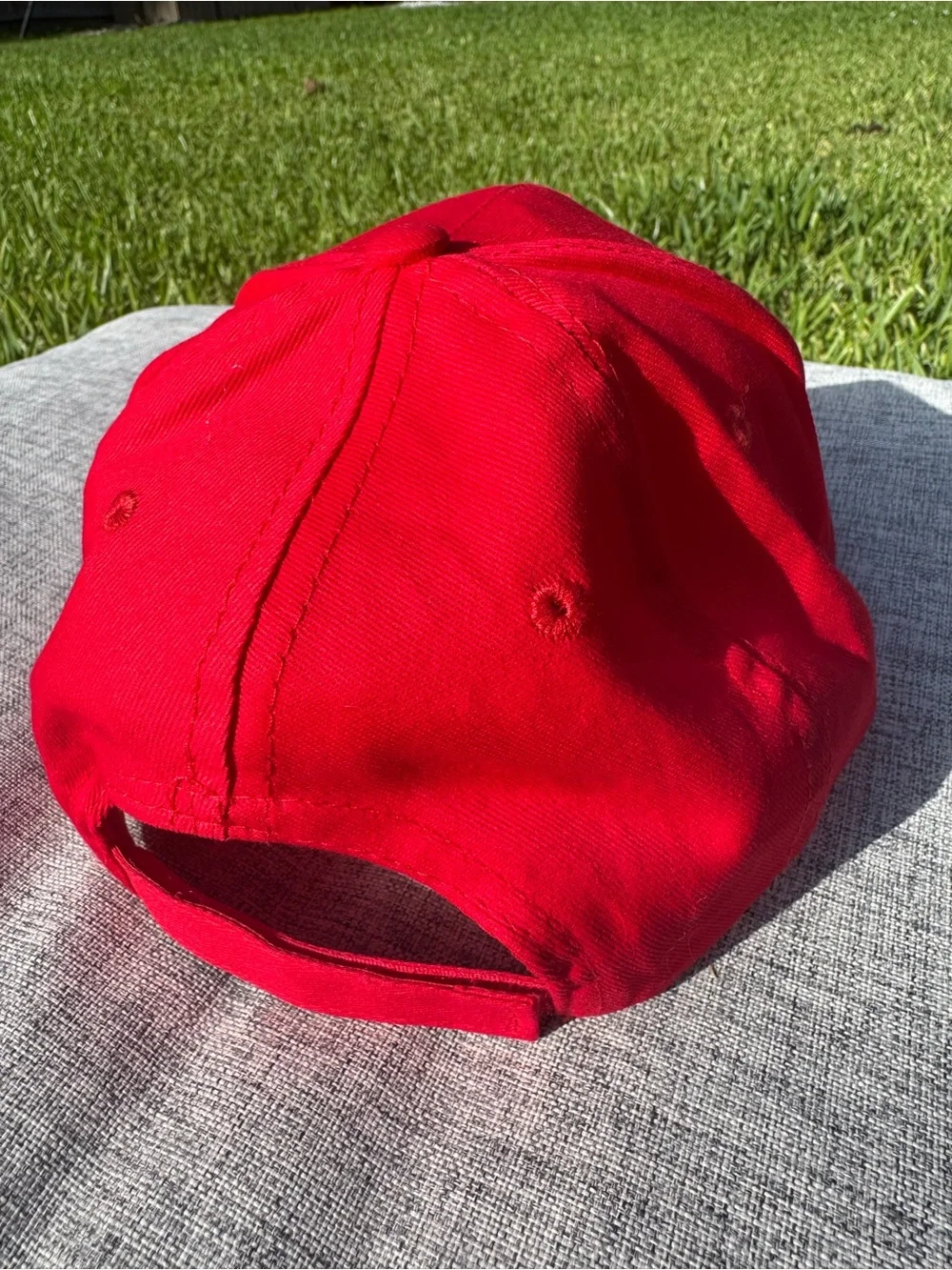 1000 Miglia Red Embroidered Logo Baseball Cap